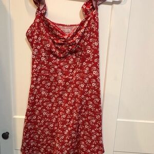 Hollister Red Floral Dress